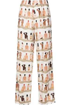 AMIR SLAMA Hose mit Schwimmer-Print