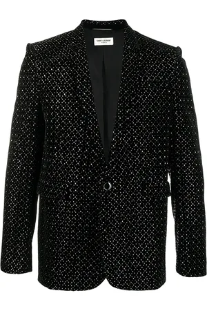 Saint Laurent Einreihiges Sakko mit Nieten