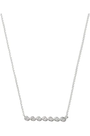 Dana Rebecca Designs 14kt Lulu Jack Weißgoldhalskette mit Diamanten