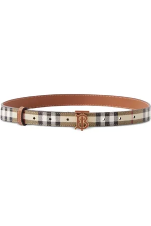 Burberry Karierter Gürtel mit TB-Schnalle