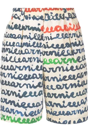 Marni Bermudas mit Logo-Print