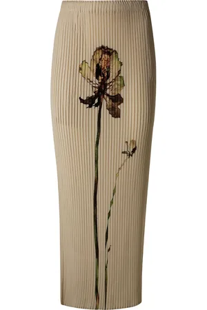 Issey Miyake Rock mit Blumen-Print