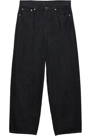 Prada Weite Jeans mit Zickzackmuster