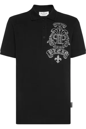 Philipp Plein Strass Tattoo Poloshirt
