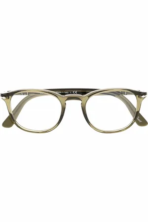 Persol Transparente Brille mit rundem Gestell