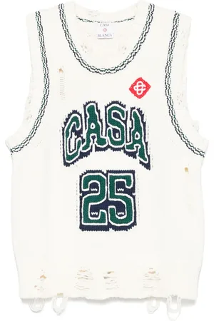 Casablanca Baseballkappe mit Intarsienmuster