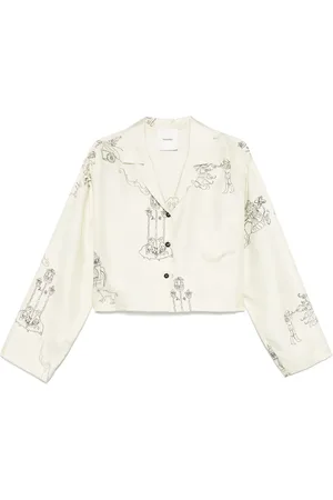 Nanushka Cropped-Pyjama-Oberteil