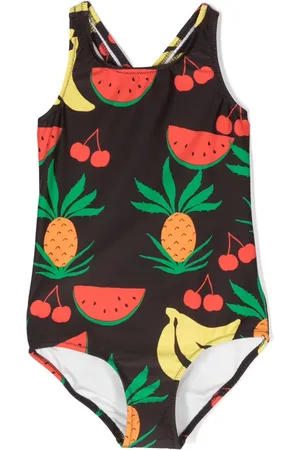 Mini Rodini Badeanzug mit Früchte-Print