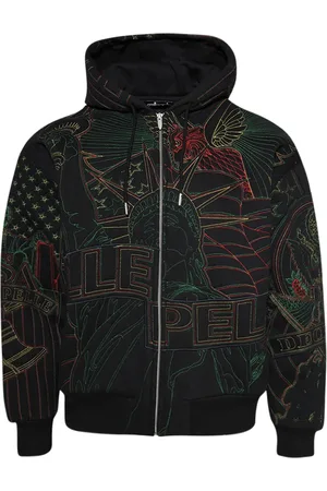 Who Decides War Kapuzenjacke mit grafischer Stickerei