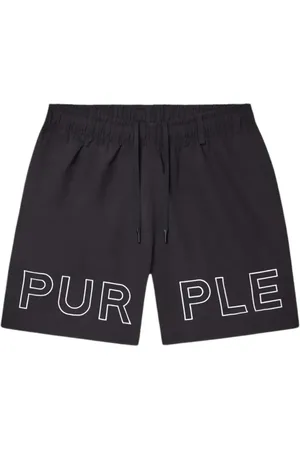 Purple Brand Bermudas mit Logo-Print