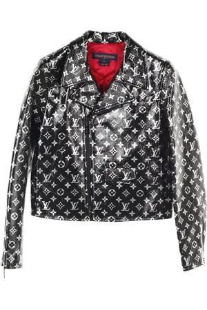 LOUIS VUITTON 2010s Bikerjacke mit Monogramm