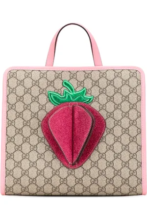 Gucci 2000-2015 GG Supreme Kids Strawberry Handtasche
