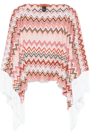 Missoni Poncho mit Zickzackmuster