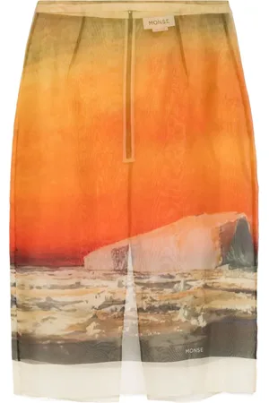 MONSE Rock mit durchgehendem Print