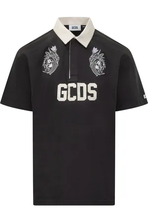 GCDS Poloshirt mit Blumen-Logo