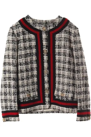 Gucci 2010s Square G Tweed-Jacke