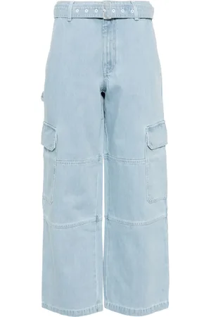 Maison Kitsuné Utility-Jeans mit Gürtel