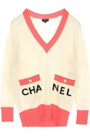 CHANEL 1986-1988 Kaschmirpullover mit Logo