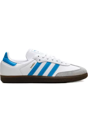 adidas Samba OG "White/Shock Cyan" Sneakers