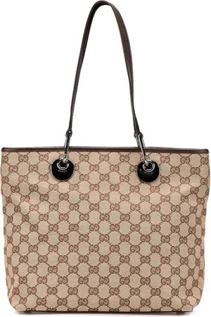 Gucci 2000-2015 GG Canvas Eclipse Shopper