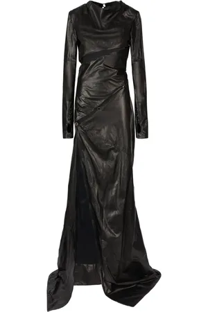 GCDS Maxikleid aus Leder