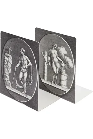 FORNASETTI Buchstützen mit Skulpturmotiv