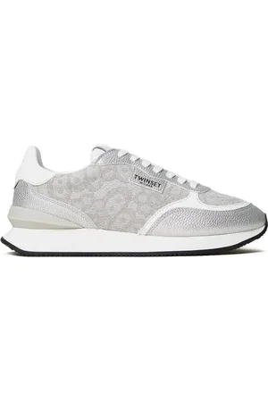 Twin-Set Sneakers mit Spitzeneinsätzen