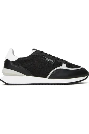 Twin-Set Sneakers mit Spitzeneinsätzen