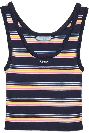 Prada Gestreiftes Trägershirt