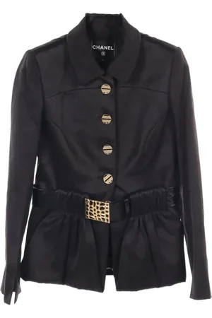 CHANEL 1986-1988 Jacke mit Gürtel