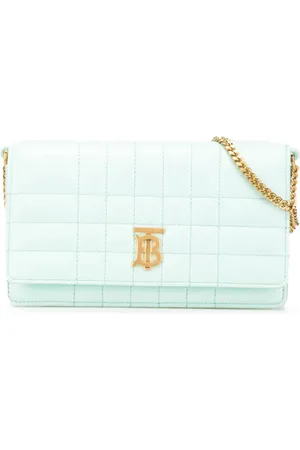 Burberry 2018-2024 Lola Clutch aus gestepptem Leder mit Kettenriemen