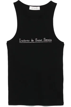 Ludovic De Saint Sernin Tanktop mit Kristall-Logo