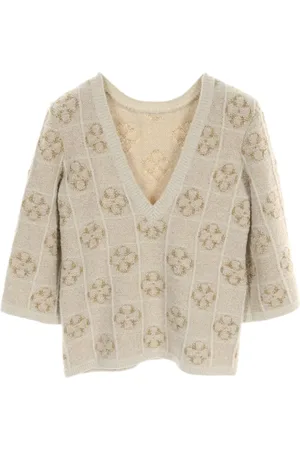 CHANEL 1986-1988 Clover Strickoberteil