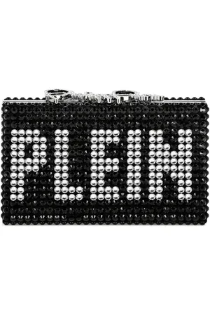 Philipp Plein Clutch mit Kristallverzierung