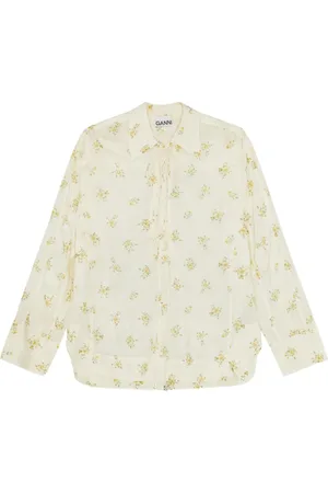 Ganni Bluse mit Blumen-Print