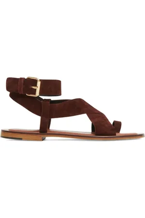 Mansur Gavriel Flache Sandalen aus Wildleder