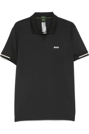 HUGO BOSS T-Shirt mit gummiertem Logo