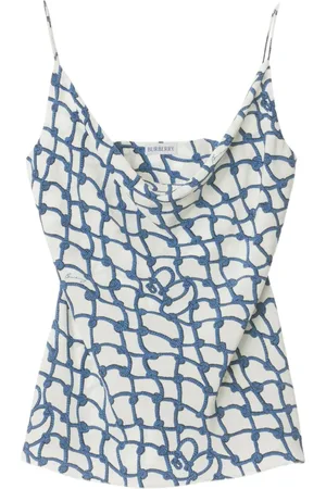 Burberry Seidenoberteil mit Print