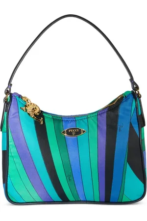 Puccini Gestreifte Schultertasche