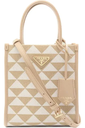 Prada 2010s Symbole Tote Bag mit Stickerei