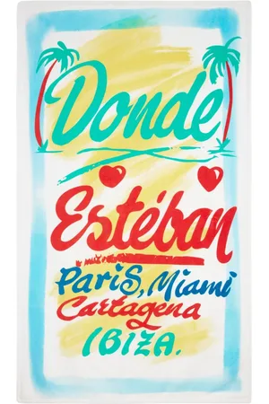 Donde Esteban Strandtuch mit Logo-Print