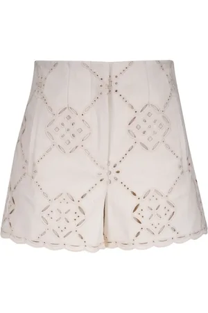 VERONICA BEARD Jazmin Shorts mit Lochstickerei