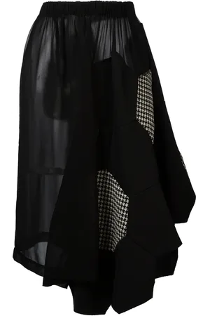 Comme des Garçons Rock mit Hahnentrittmuster