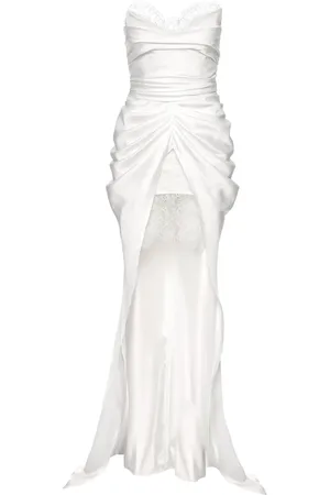 Ana Radu Abendkleid mit gerafften Details