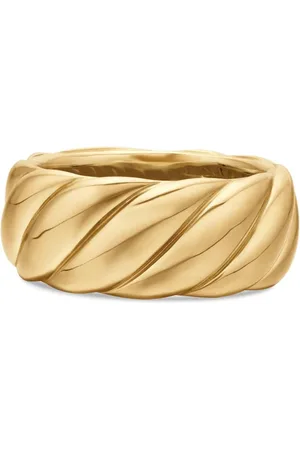 David Yurman 18kt Sculpted Cable Gelbgoldring (9mm)