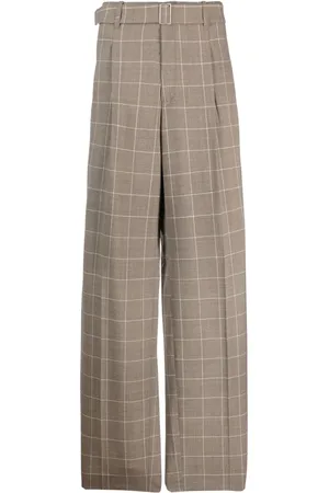 Etudes Weite Hose mit Windowpane-Karo