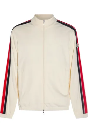 Moncler Dreifarbige Sweatshirtjacke mit Reißverschluss