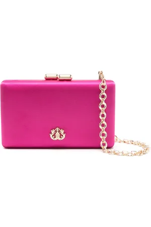 Isla Ibiza Eva Clutch mit Logo-Schild