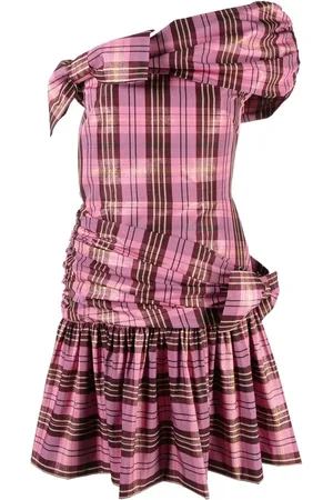 Molly Goddard Dimitria Minikleid mit Schottenkaro