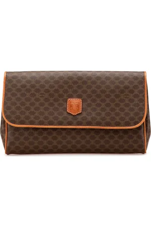 Céline 1991 Macadam Clutch aus beschichtetem Canvas